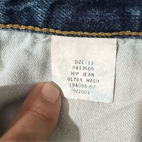 Tommy Hilfiger Ultra Wash Blue Mid Rise Hip Women’s Bootcut Jeans Sz 13/30 Y2K - Picture 11 of 12